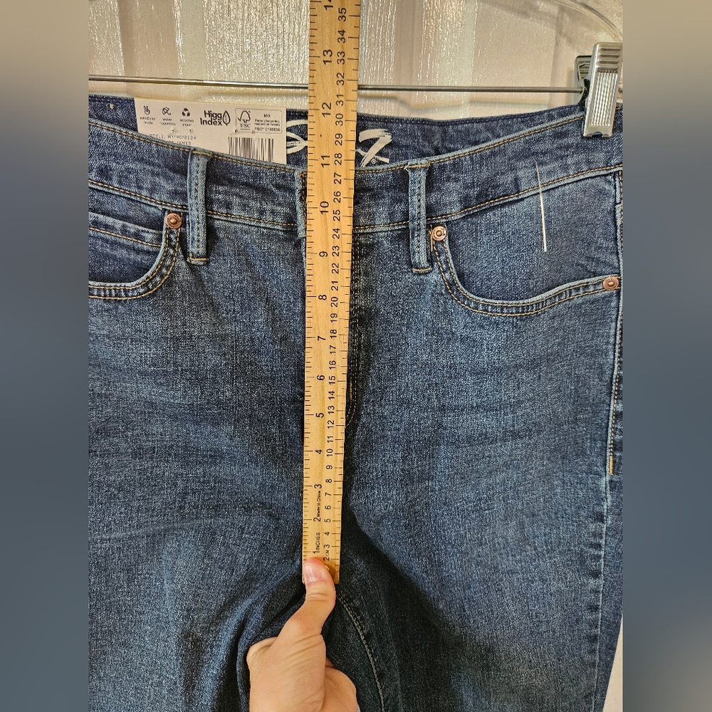 Seven7 Women's Classic Blue High Rise Skinny Jeans Size 8 - Picture 8 of 9
